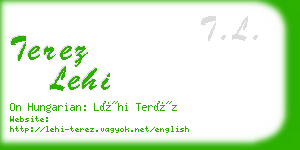 terez lehi business card